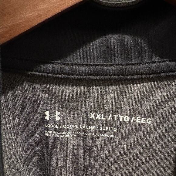 Under Armour Men Size XXL Gray Tech‎ 1/2 Zip Pullover Shirt Quick Dry Activewear - Picture 2 of 12